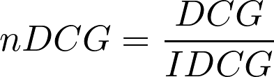 formula do ndcg